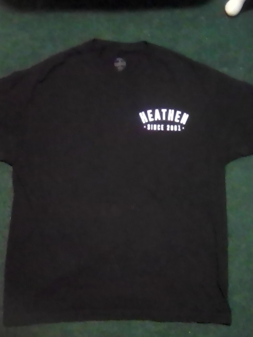 Heath Ceramics Black Men's Graphic Tee with White Chest Logo